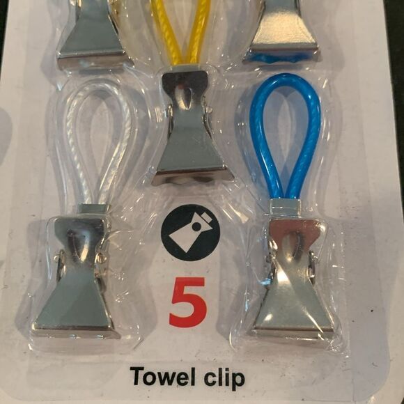 15 Towel Hanging Clips for Tea Towels Kitchen Bathroom Beach Home Set Lot NEW - Picture 4 of 7